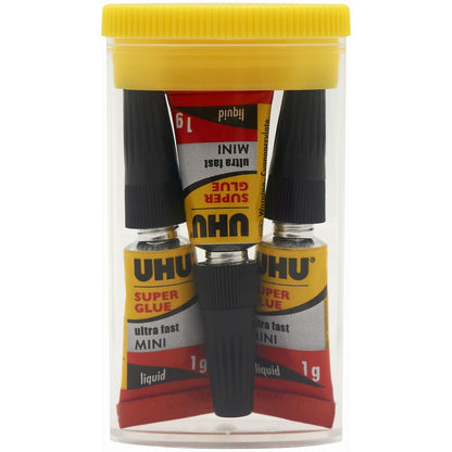 Uhu Super Glue Minis 1ml X 3 Pack