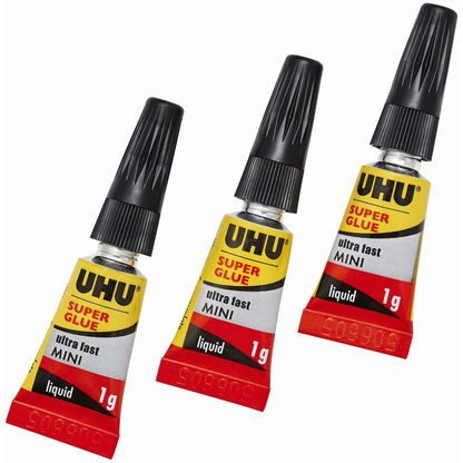Uhu Super Glue Minis 1ml X 3 Pack