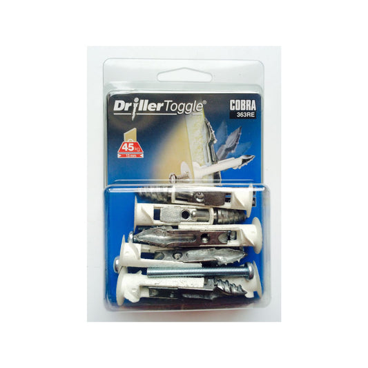 Cobra Anchor Drillertoggle Screws - 5 x 50mm - 6 Pack