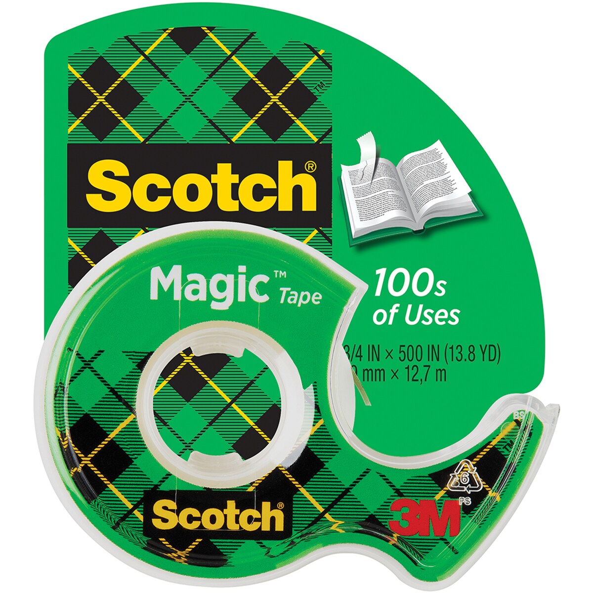 Scotch 19mm Magic Tape 16.5m With Dispenser Each