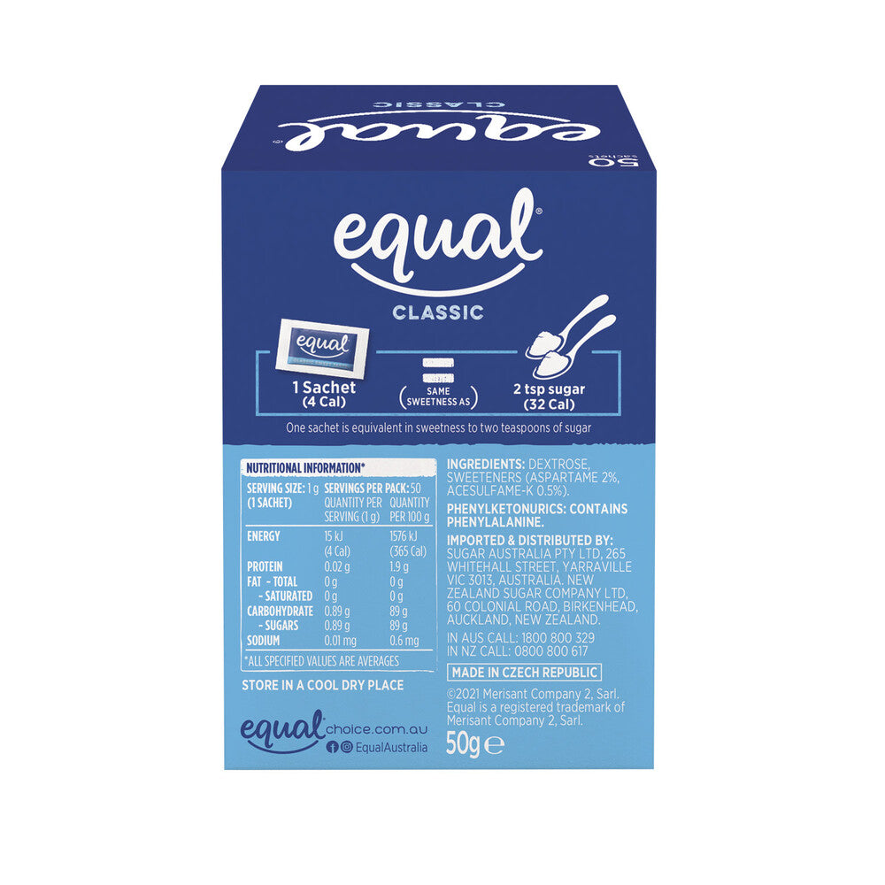 Equal Sweetener Sachets - 50 pack