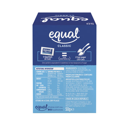 Equal Sweetener Sachets - 50 pack