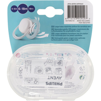 Philips Avent Avent Animal Soother 6-18 Months 2 Pack