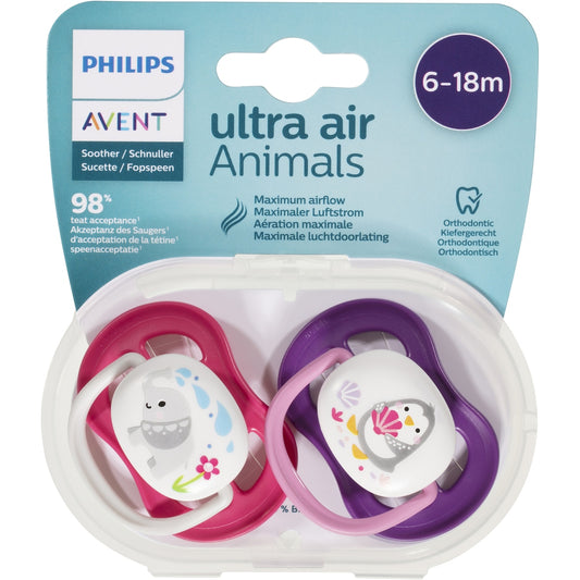 Philips Avent Avent Animal Soother 6-18 Months 2 Pack