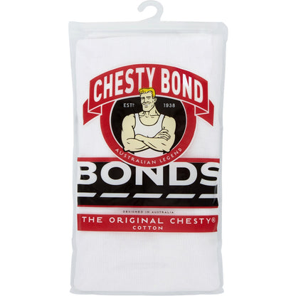 Bonds Singlet Mens Chesty White Size 20 Each