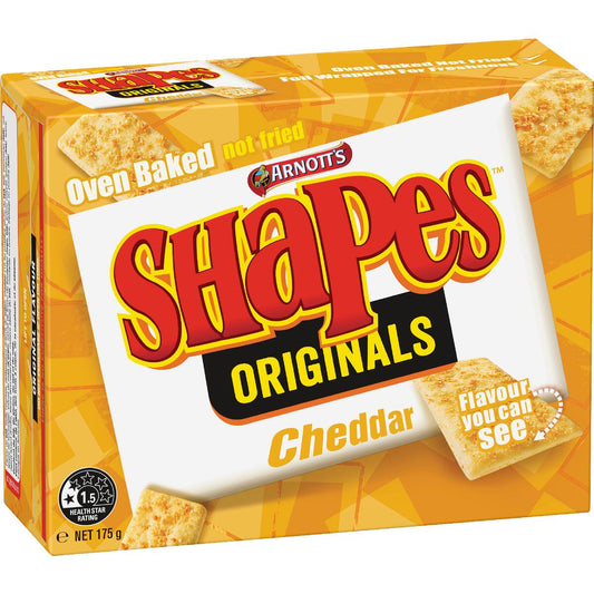 Arnott's Shapes Cheddar Cracker Biscuits 175g