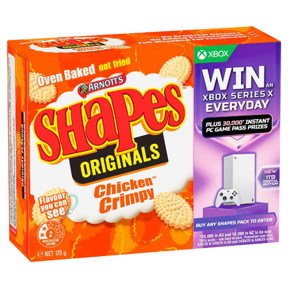 Arnotts Shapes Chicken Crimpy Cracker Biscuits 175g