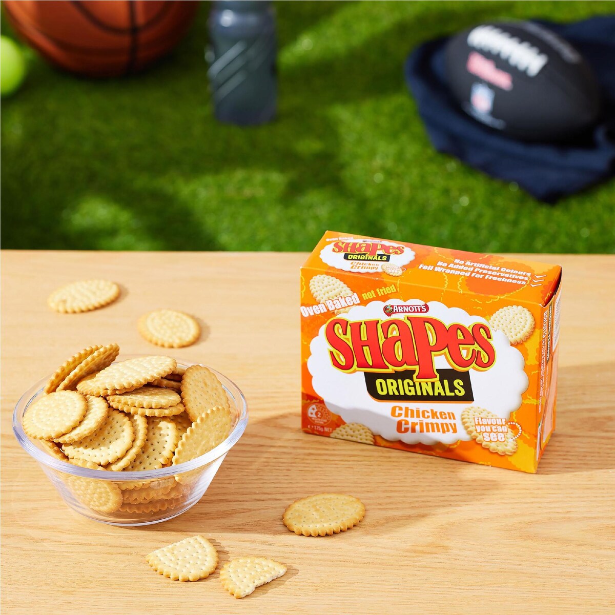 Arnotts Shapes Chicken Crimpy Cracker Biscuits 175g