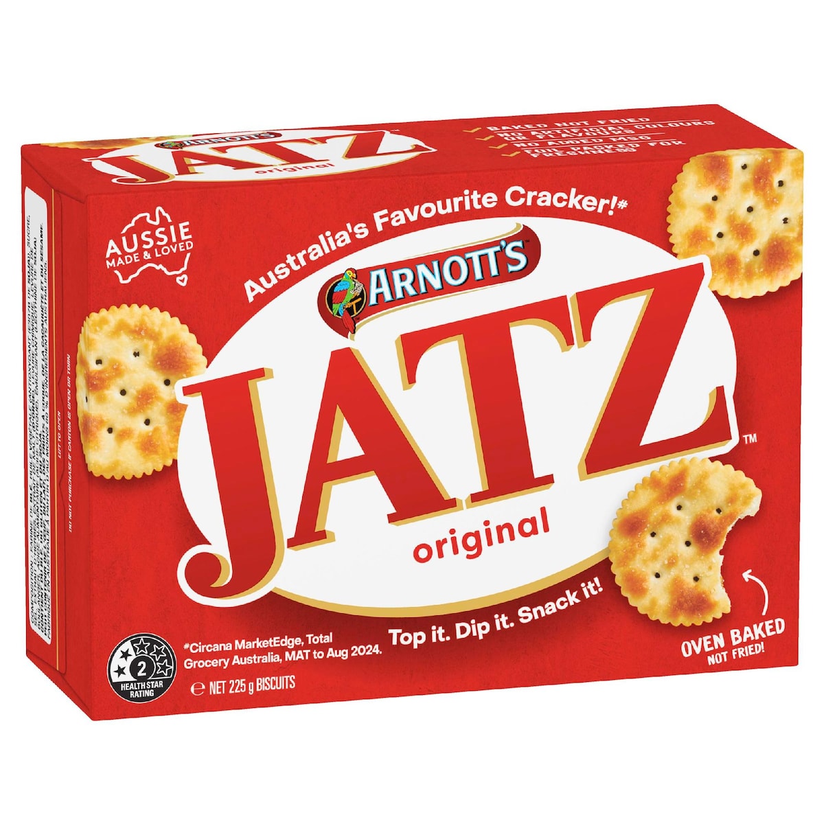 Arnott's Jatz Original Crackers Biscuits 225g