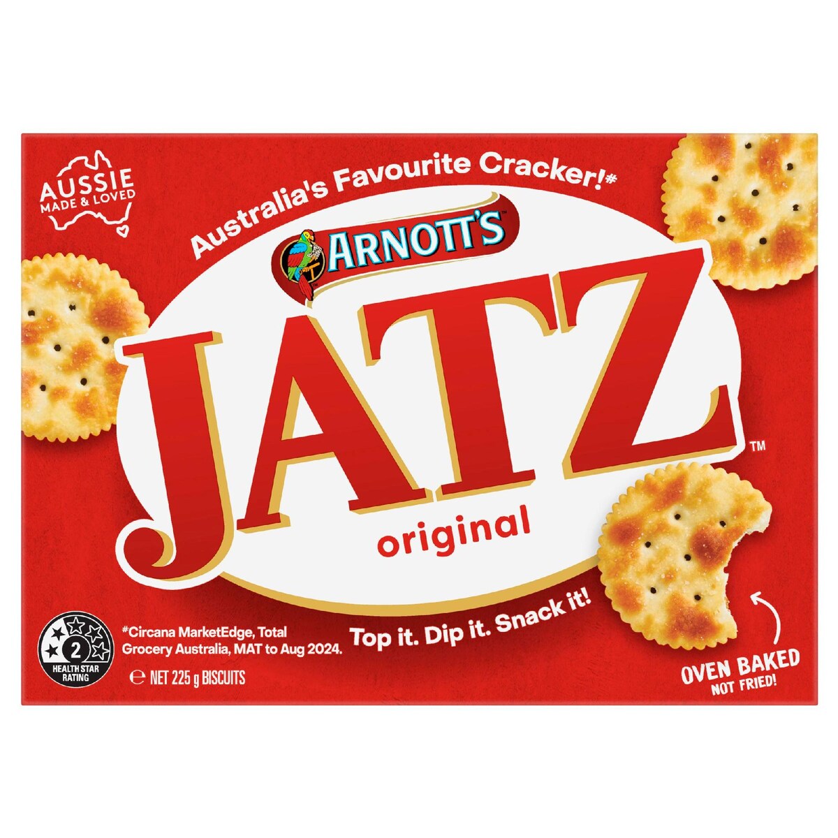 Arnott's Jatz Original Crackers Biscuits 225g