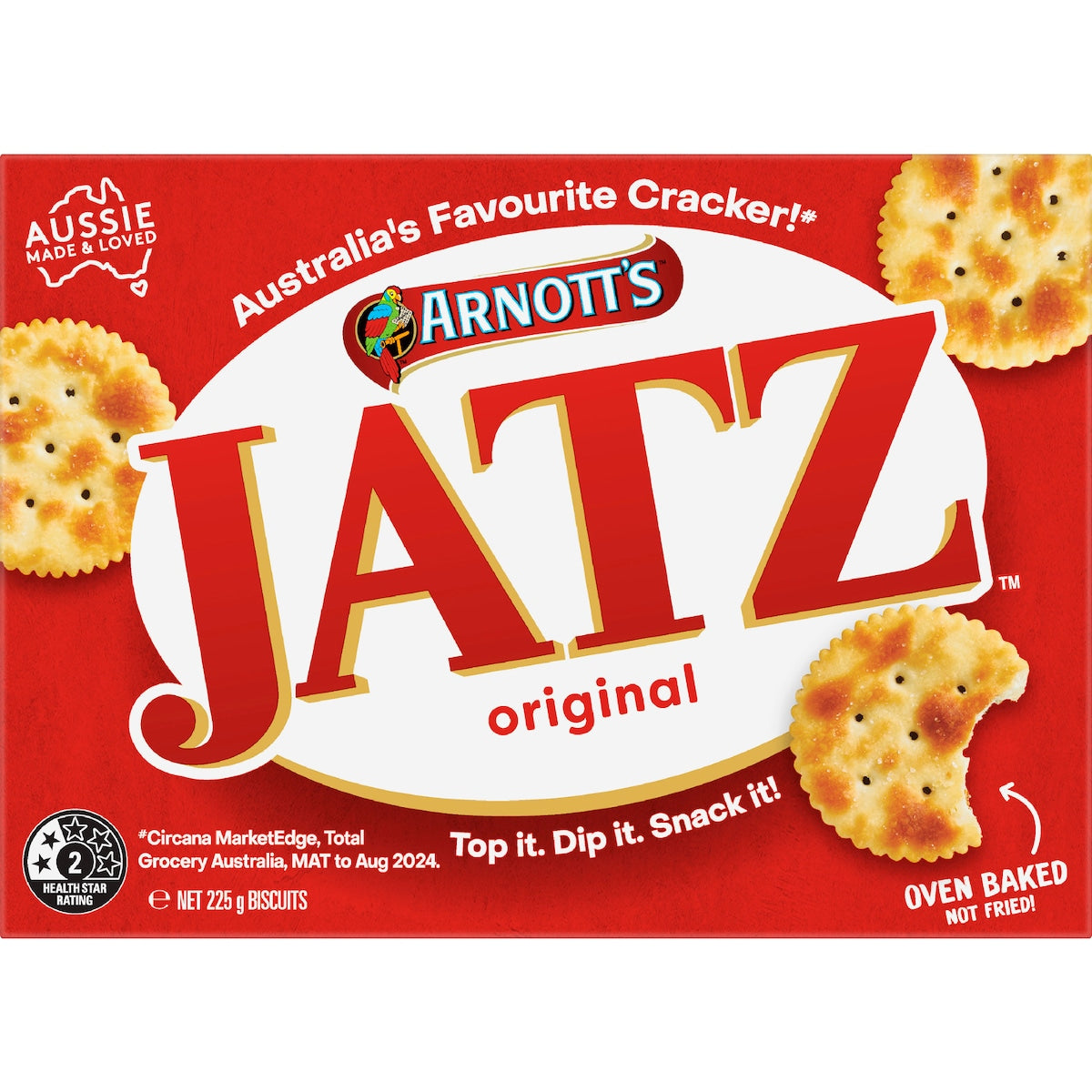 Arnotts Jatz Original Crackers 225g