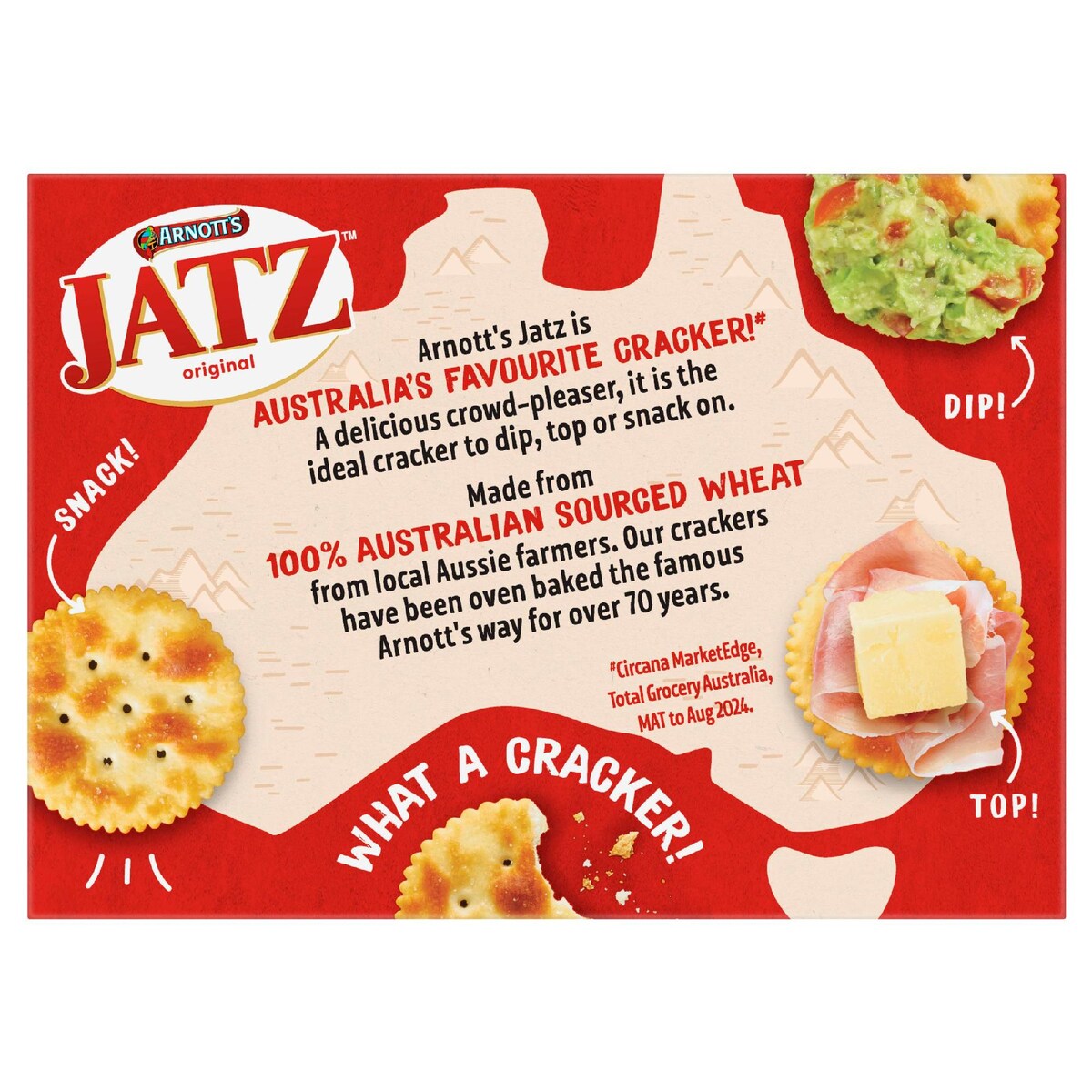 Arnott's Jatz Original Crackers Biscuits 225g