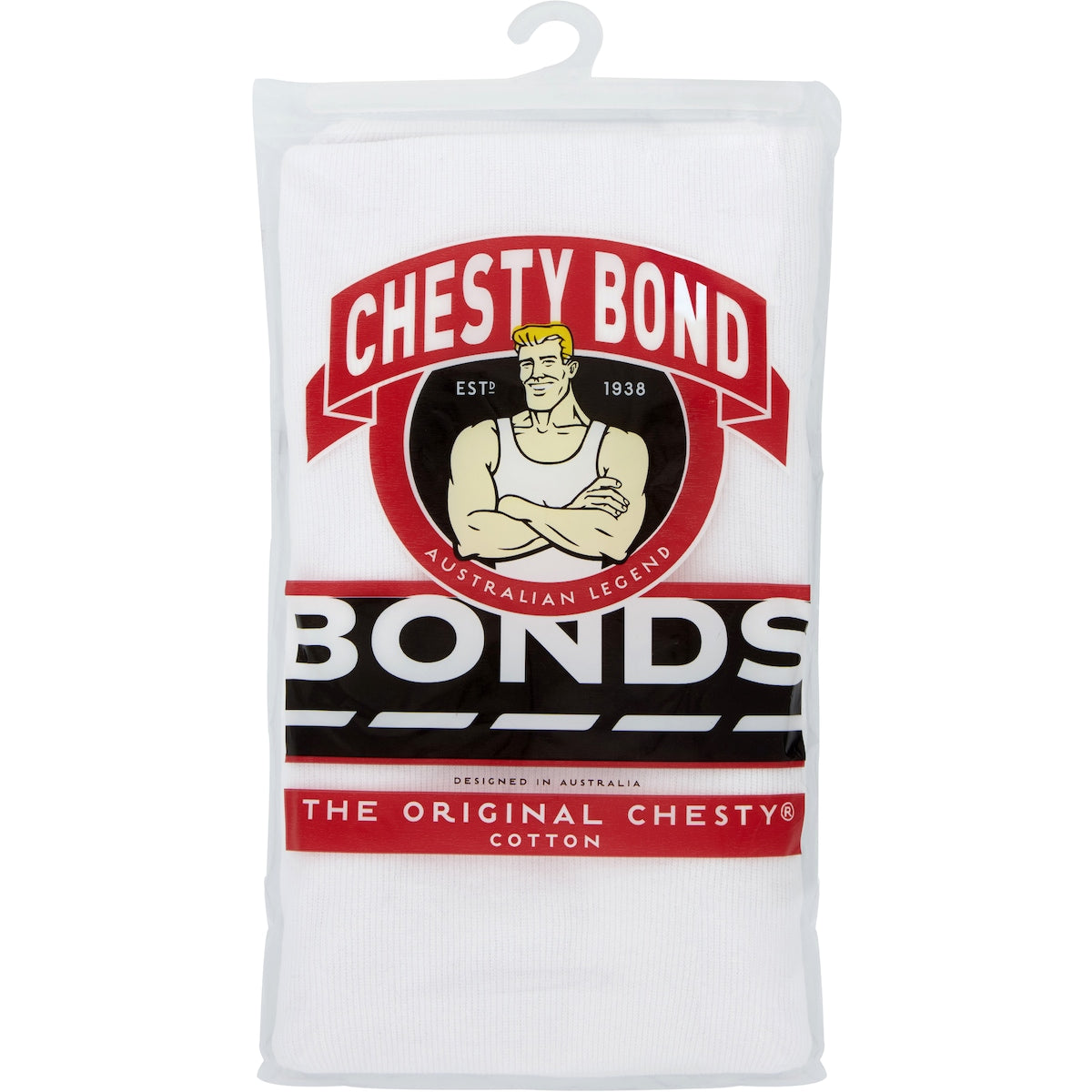 Bonds White Singlet Size 22 Each