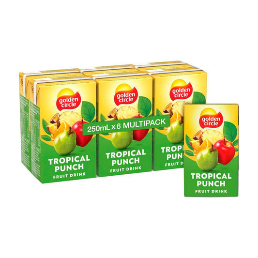 Golden Cire Tetra Drink Tropical Punch 250ml - 6 Pack