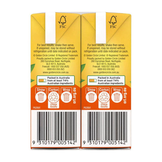 Golden Cire Tetra Drink Orange 250ml - 6 Pack