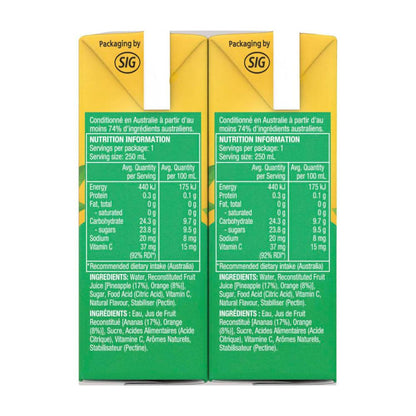 Golden Cire Tetra Drink Pineapple Orange 6 Pack - 1.5L