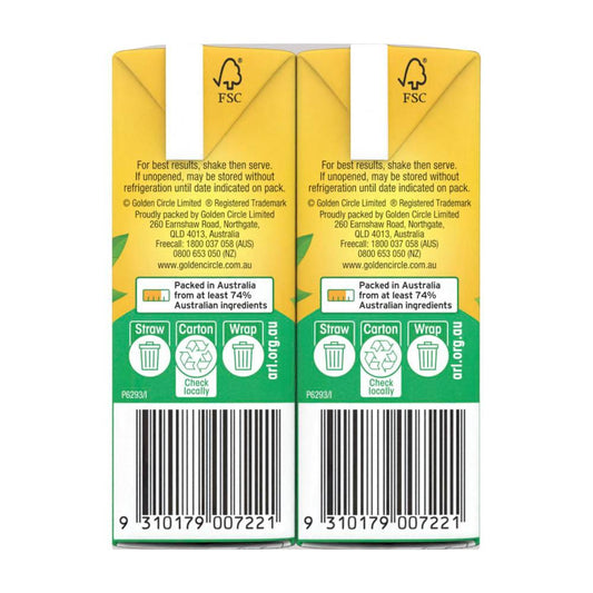 Golden Cire Tetra Drink Pineapple Orange 250ml - 6 Pack