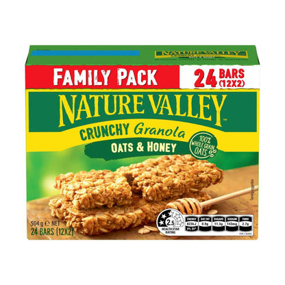 Nature Valley Crunchy Oats & Honey Family Pack 12x42g - 504g