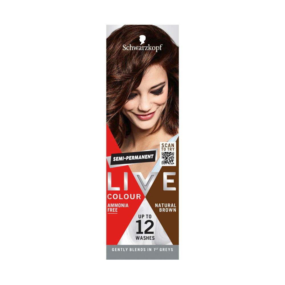Schwarzkopf Live Colour Natrual Brown - 1 pack