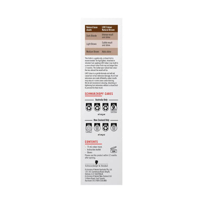 Schwarzkopf Live Colour Natrual Brown - 1 pack