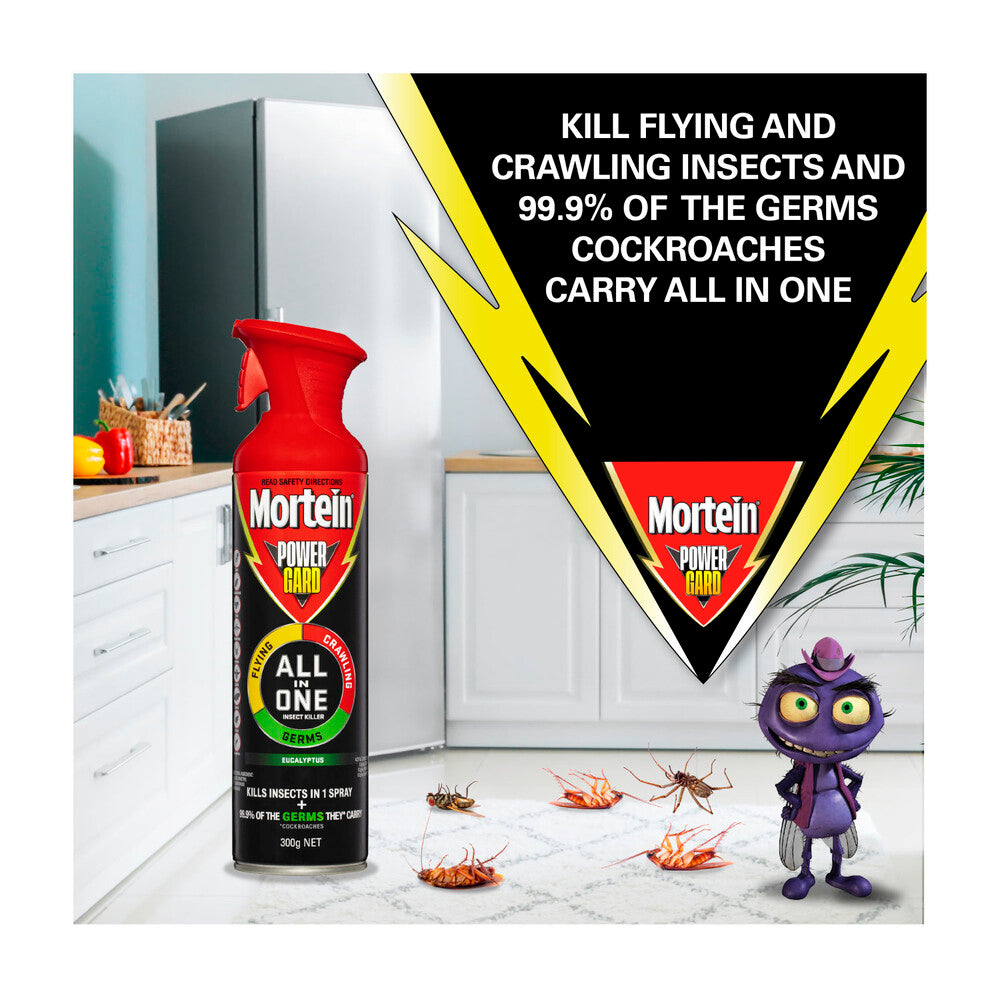 Mortein Powergard All In One Insect Spray Eucalyptus - 300g