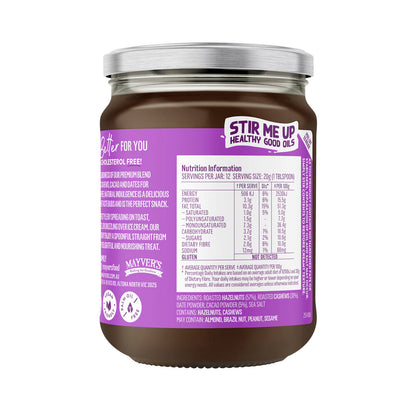 Mayver's Smooth Natural Hazelnut Cacao & Cashew Butter - 240g