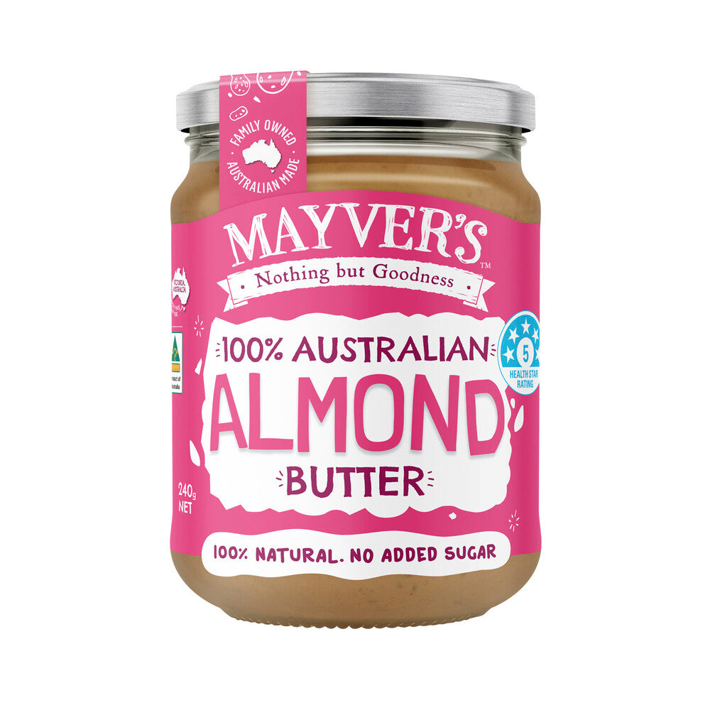Mayvers Smunchy Natural Almond Butter - 240g