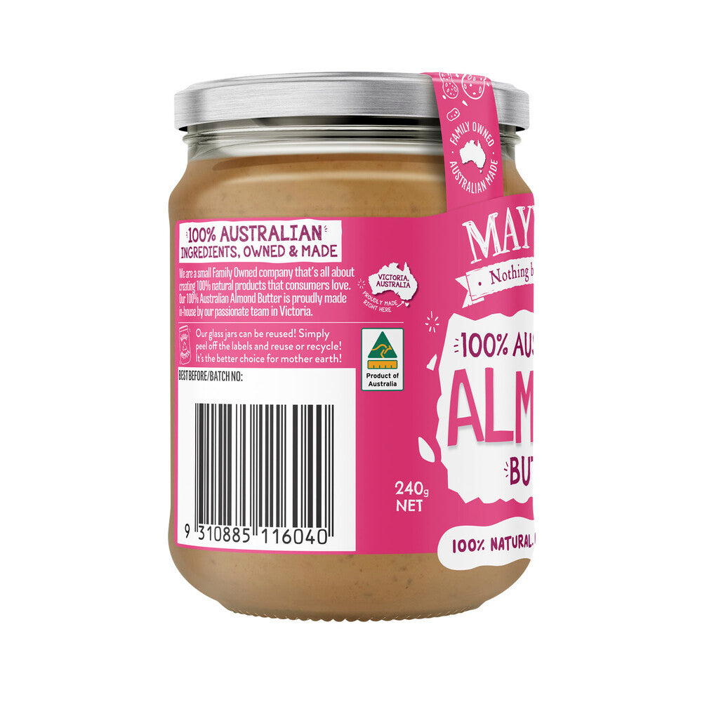 Mayvers Smunchy Natural Almond Butter - 240g