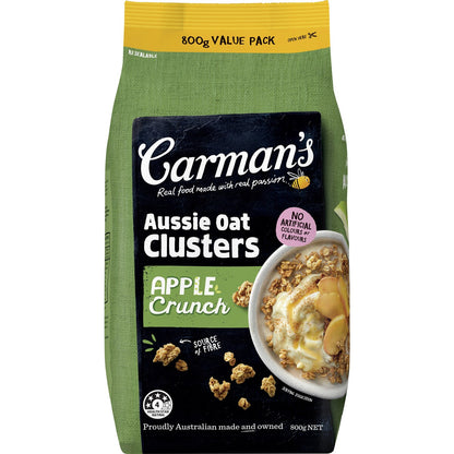 Carmans Clusters Aussie Oat Apple Crunch 800g