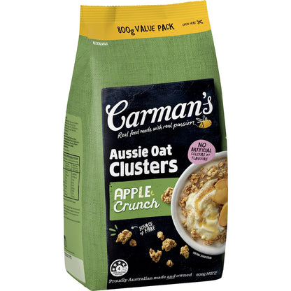 Carmans Clusters Aussie Oat Apple Crunch 800g