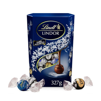 Lindt Lindor Dark Assorted Chocolate Cornet - 327g