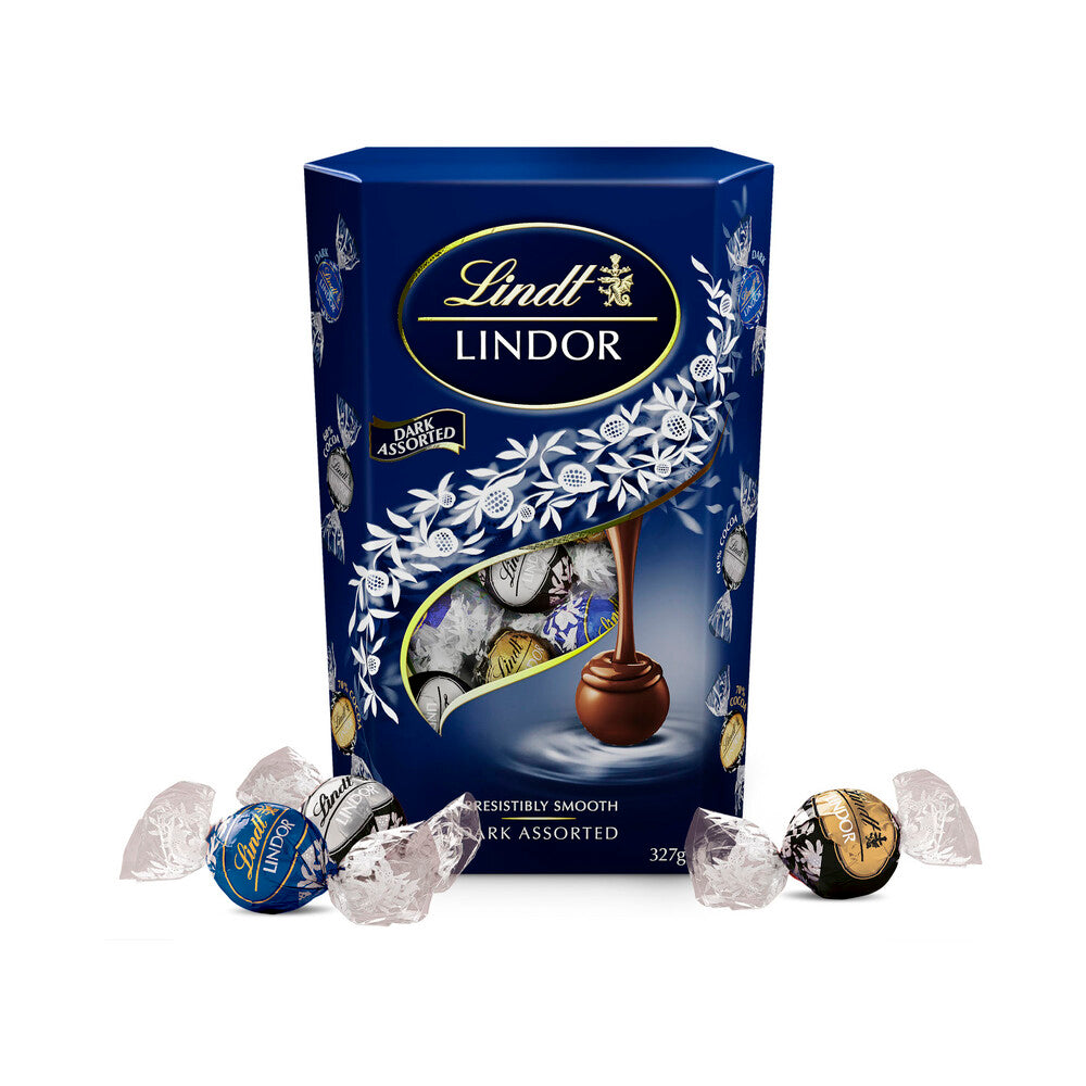 Lindt Lindor Dark Assorted Chocolate Cornet - 327g