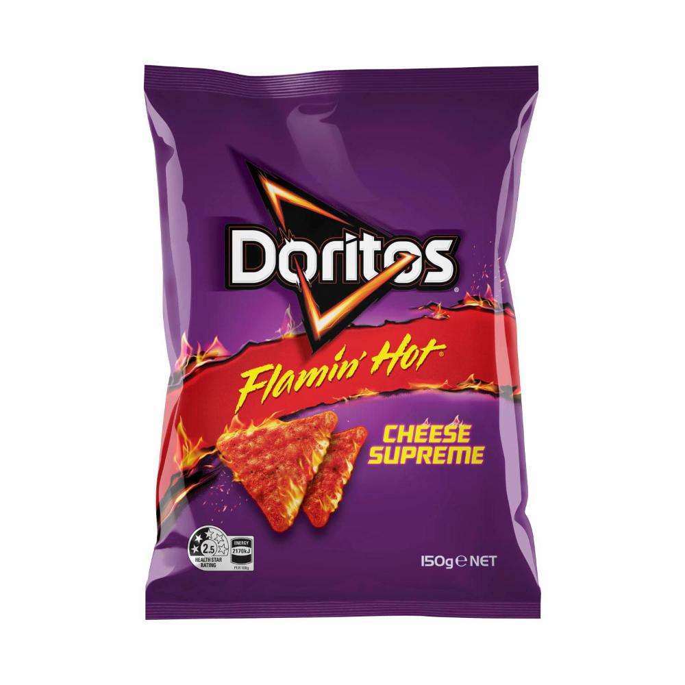 Doritos Corn Chips Share Pack Flaming Hot Cheese Supreme - 150g