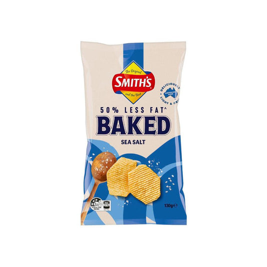 Smith's Oven Baked Potato Chips Share Pack Sea Salt - 130g