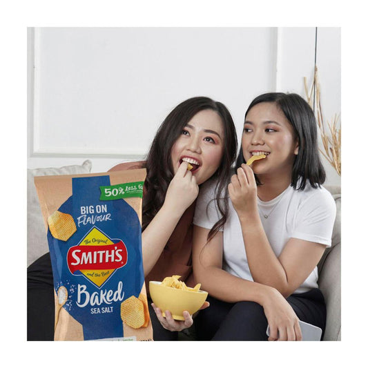 Smith's Oven Baked Potato Chips Share Pack Sea Salt - 130g