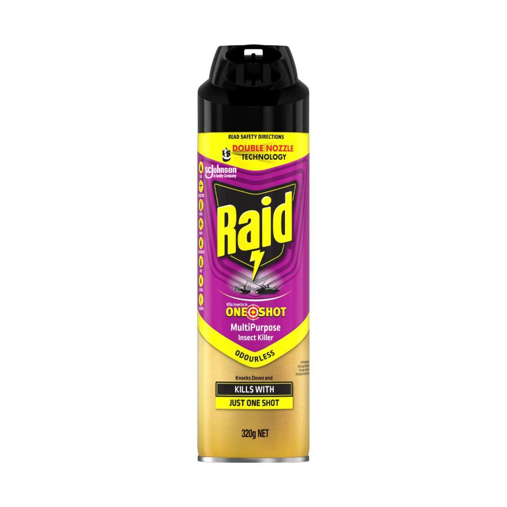 Raid One Shot Pest Multipurpose Insect Killer Odourless - 320g