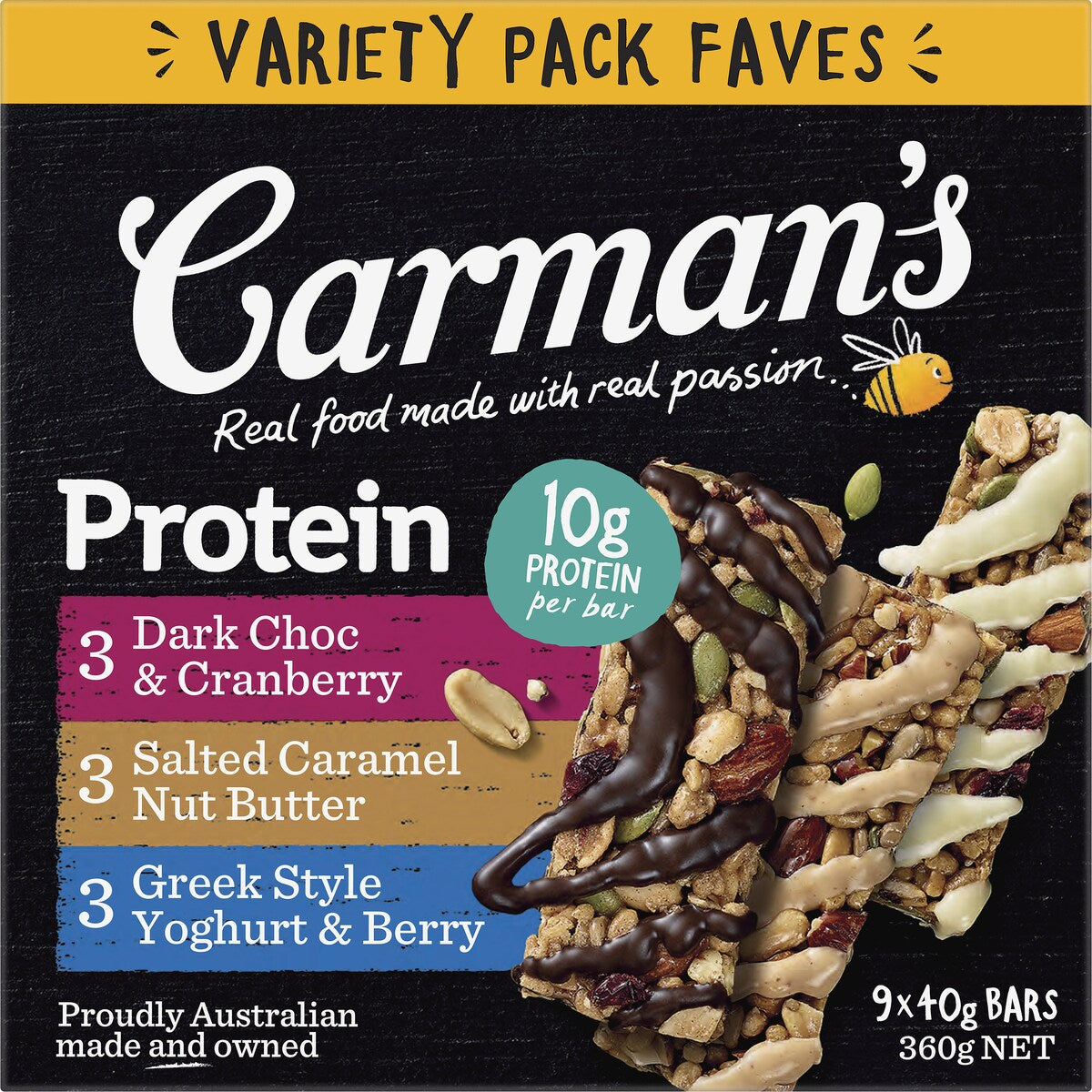 Carmans Protein Bars Variety 9 pack