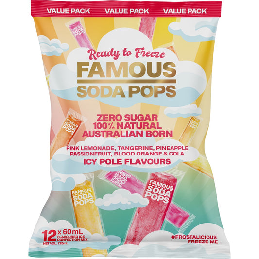 Famous Soda Pops 12 Pack