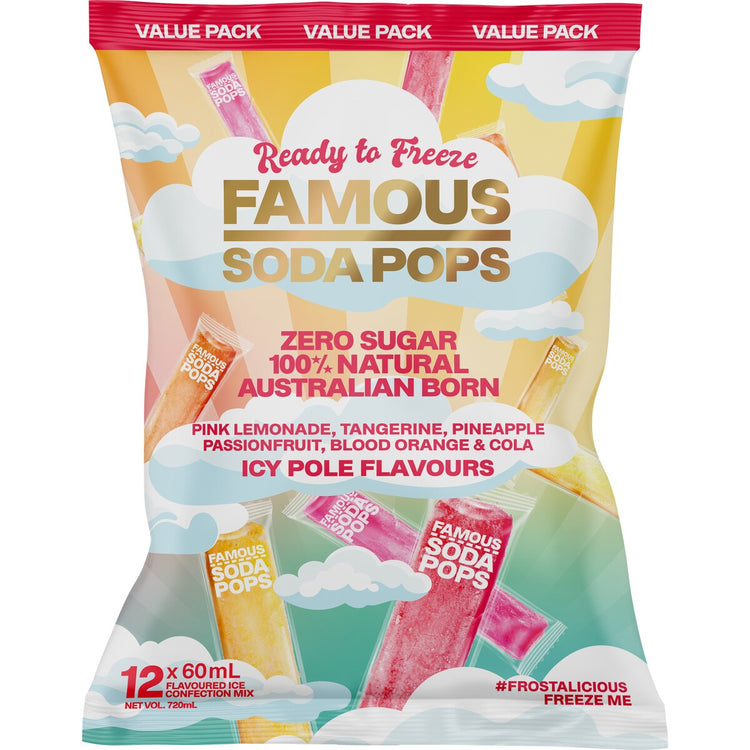 Famous Soda Pops 12 Pack