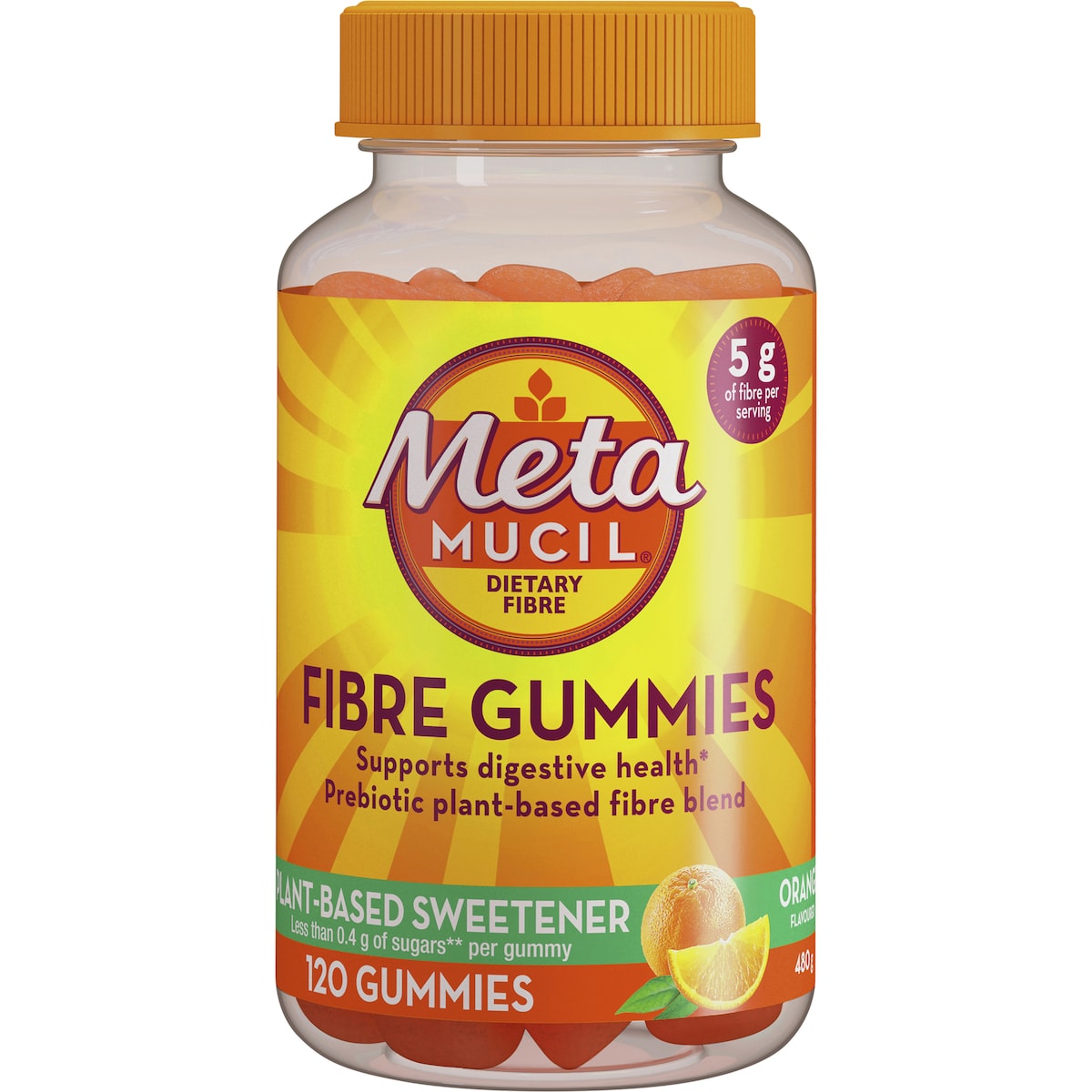Metamucil Fibre Gummies For Digestive Health 120 pack