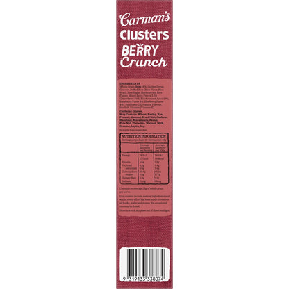 Carmans Clusters Aussie Oat Crunchy Berry Crunch 450g