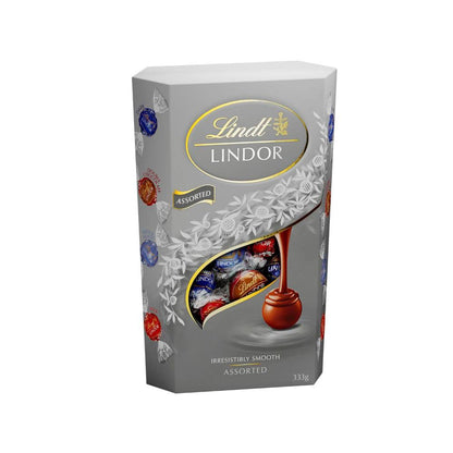 Lindt Lindor Silver Assorted Chocolate Cornet - 333g