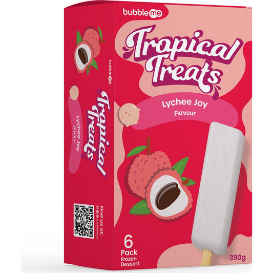 Bubbleme Tropical Treats Lychee Joy 6 Pack