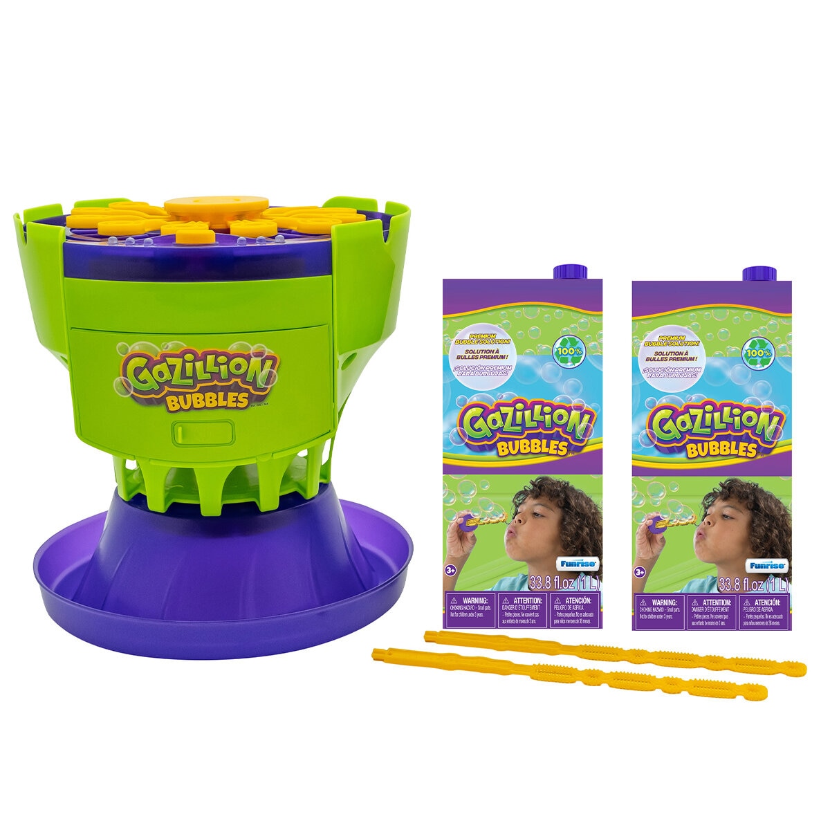 Funrise Bubble Machine 37648 Rechargeable LED Light 2.1L