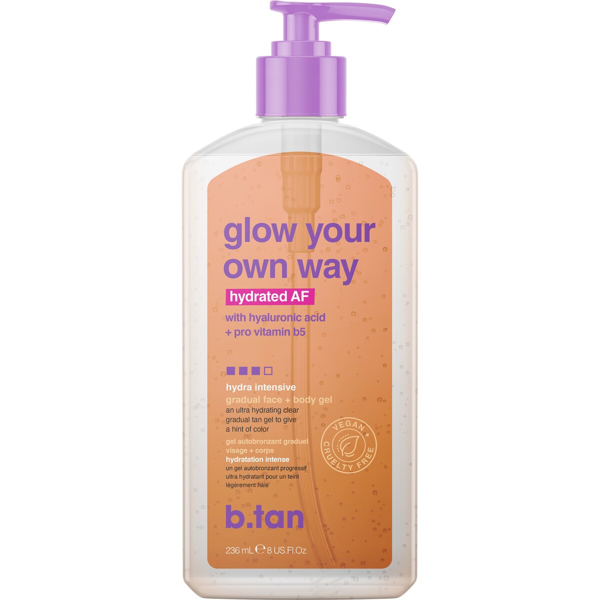 B.tan Glow Your Own Way Hydrating Tan Gel 236ml