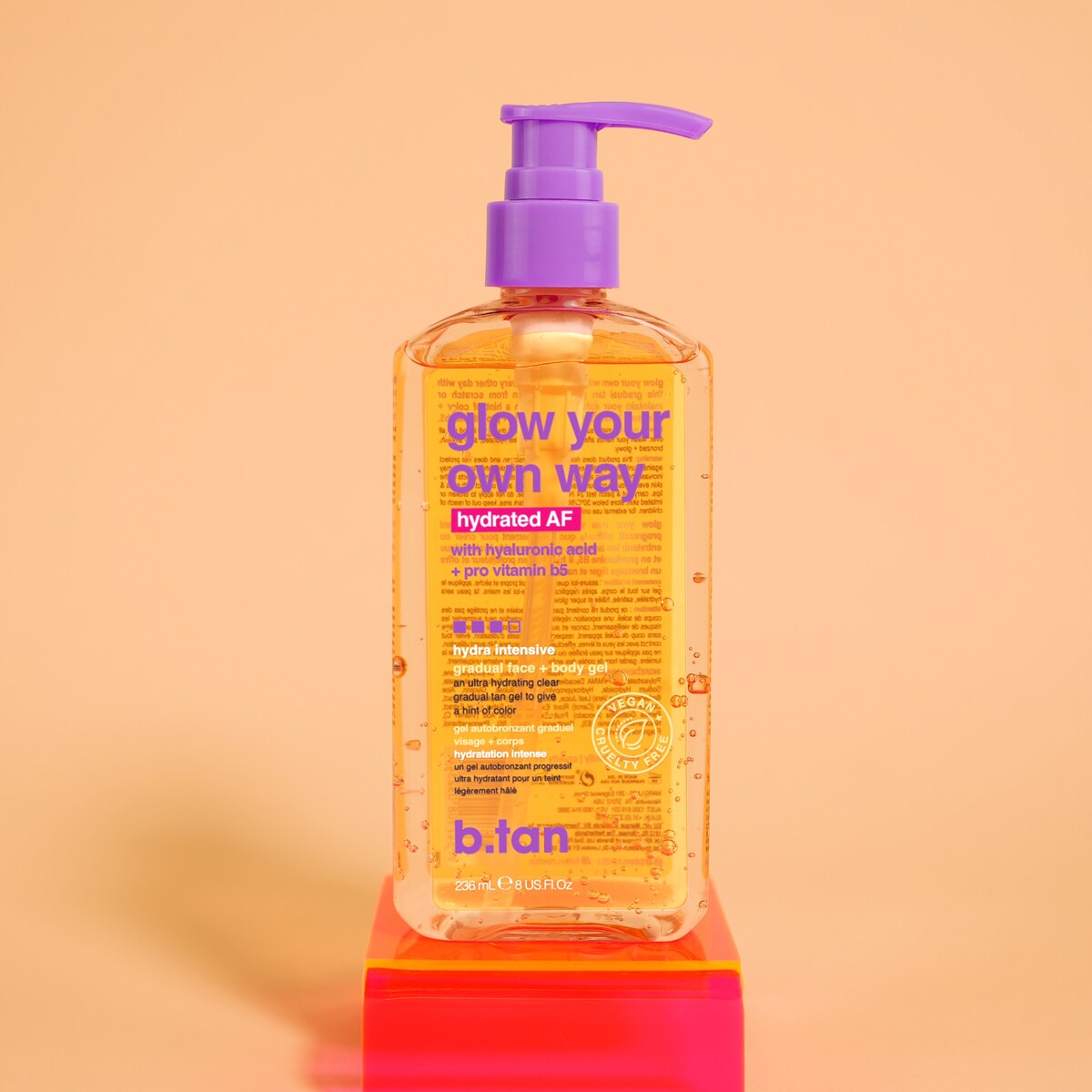 B.tan Glow Your Own Way Hydrating Tan Gel 236ml