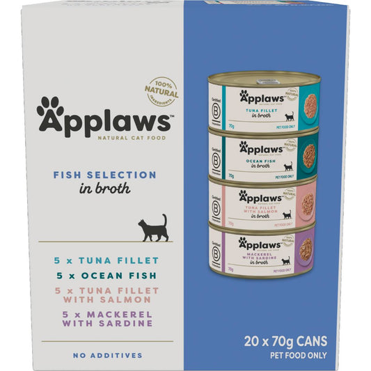 Applaws Fish Selection In Broth Cat Food 70g X 20 Pack