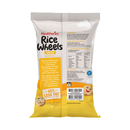 Healtheries Rice Wheels Cheese Multipack Gluten Free Lunchbox Snacks 6x21g - 126g