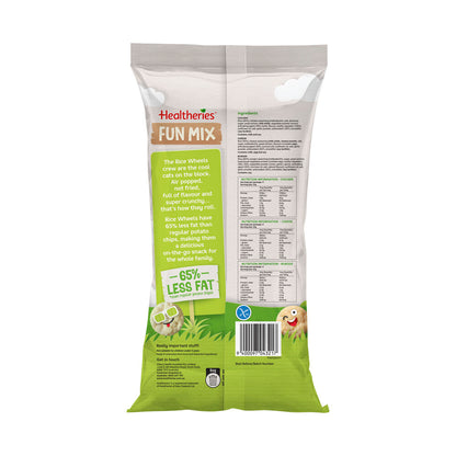 Healtheries Rice Wheels Fun Mix Variety Multipack Gluten Free Lunchbox Snacks ... 252g