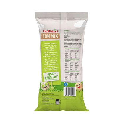 Healtheries Rice Wheels Fun Mix Variety Multipack Gluten Free Lunchbox Snacks ... 252g